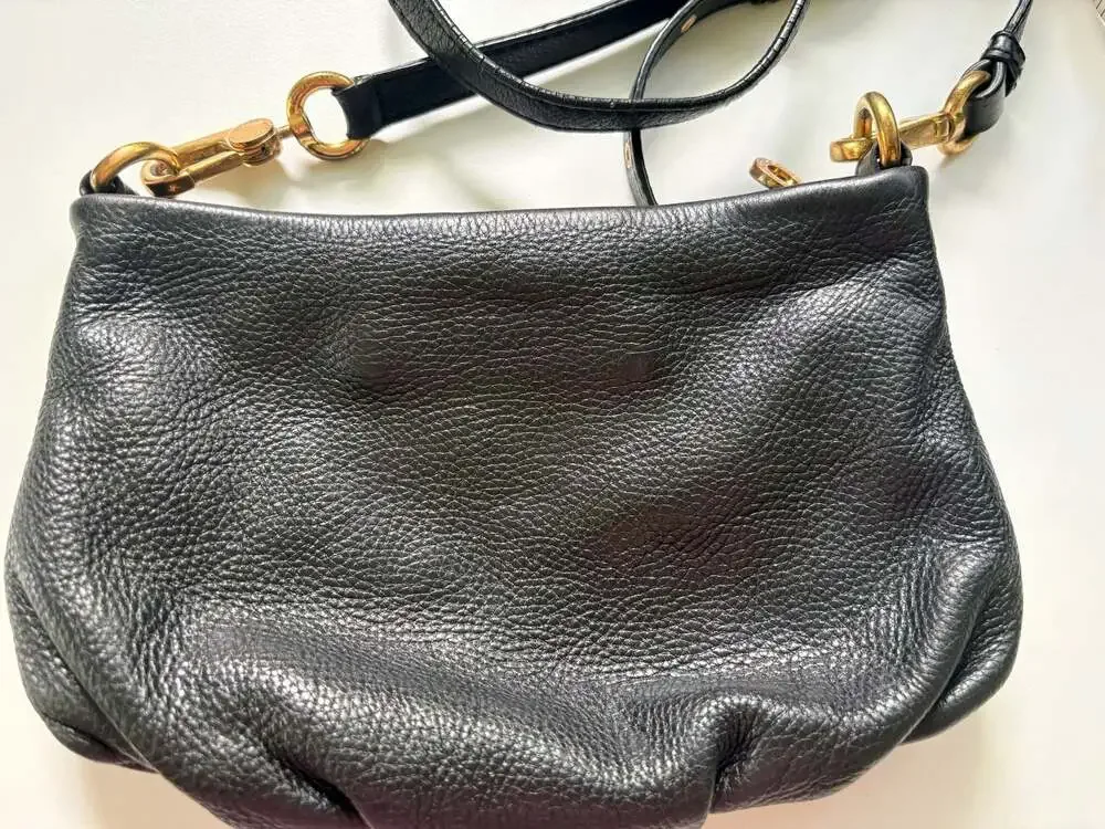 Marc by Marc Jacobs Standard Supply Workwear Black Leather Crossbody Bag